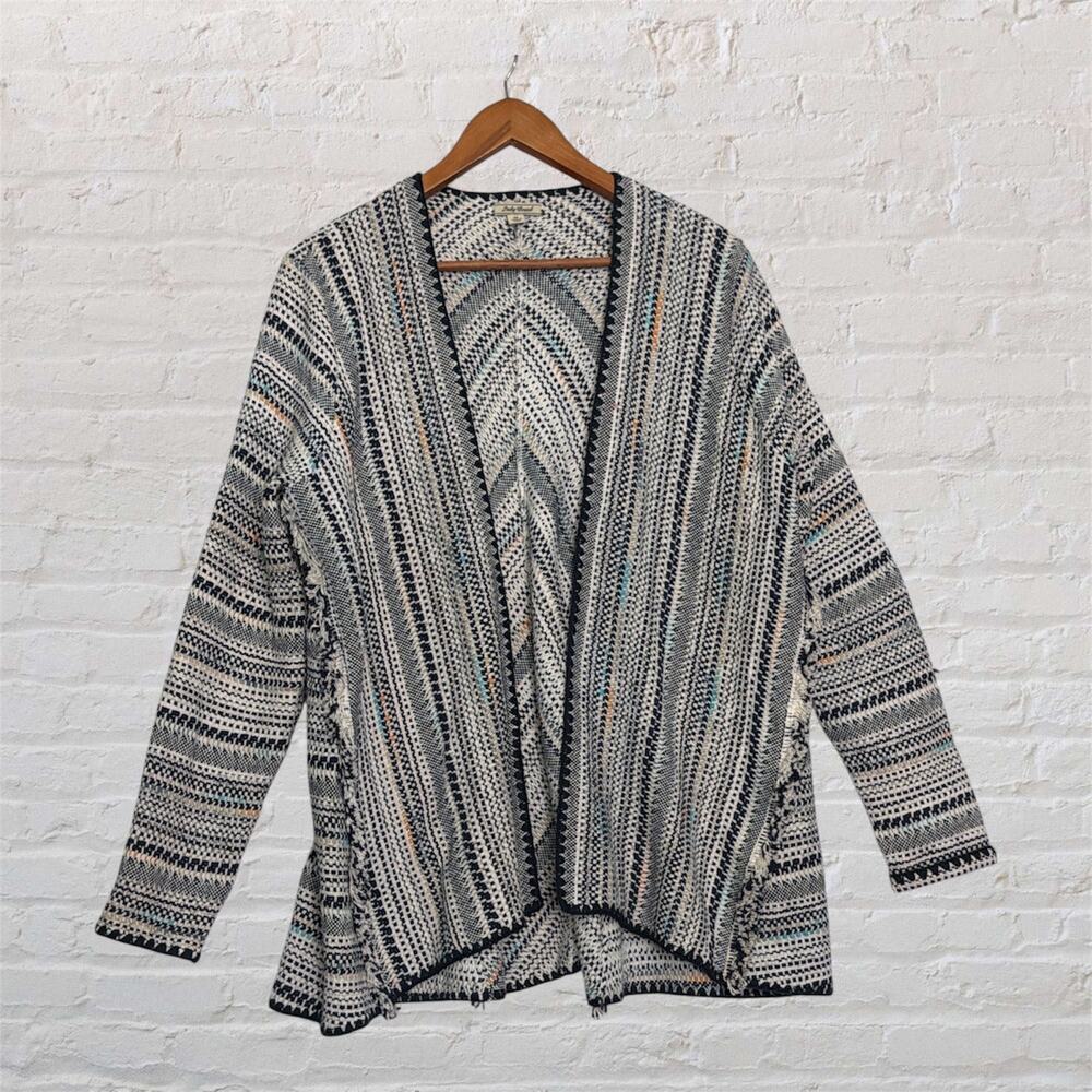 Lucky Brand‎ Women’s Medium Boho Open Front Sweater Cardigan